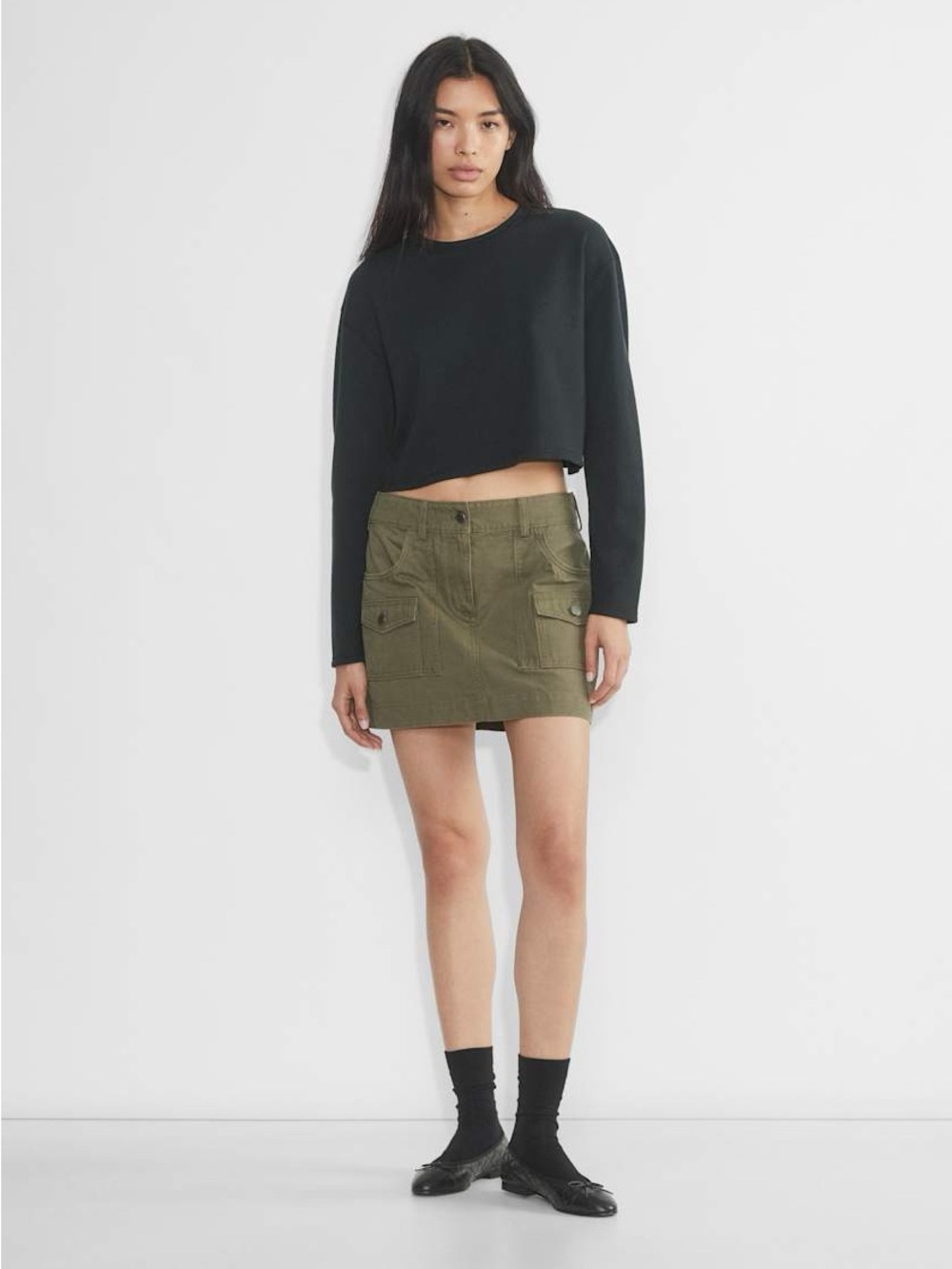 2/$15 Aritzia Sunday Best Baby Waffle Longsleeve Relaxed waffle-knit longsleeve - Picture 2 of 14